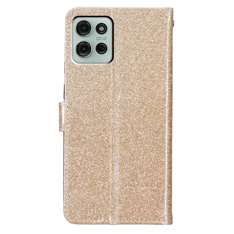 For Motorola Moto G86 5G Glitter Powder Flip Leather Phone Case(Gold) - free shipping - PMC TechLife - Order now!