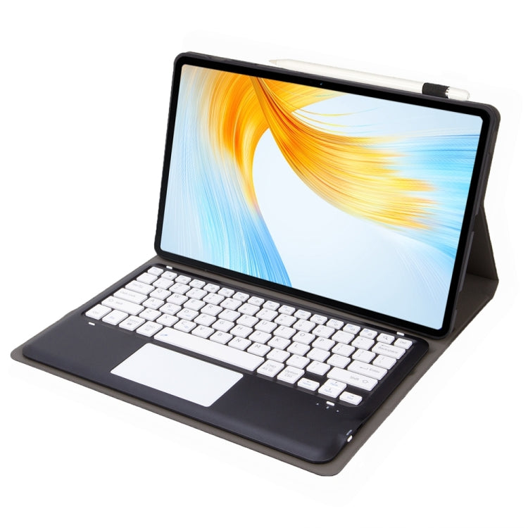 For Lenovo Xiaoxin Pad Pro 12.7 inch AM24-A TPU Ultra-thin Detachable Bluetooth Keyboard Tablet Leather Case with Touchpad(Black White) - Lenovo Keyboard by PMC TechLife | Online Shopping South Africa | PMC TechLife