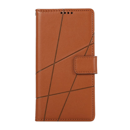 For Xiaomi 14 Ultra PU Genuine Leather Texture Embossed Line Phone Case(Brown) - 14 Ultra Cases by PMC Jewellery | Online Shopping South Africa | PMC Jewellery | Buy Now Pay Later Mobicred