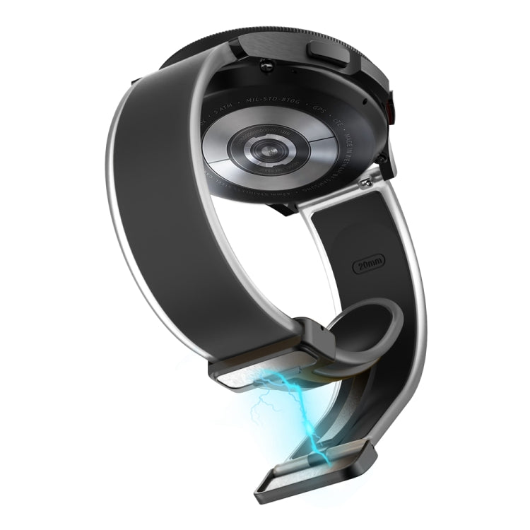 For Samsung Galaxy Watch6 / 5 / 4 Translucent Magnetic Black Buckle Silicone Watch Band(Black) - free shipping - PMc TechLife - Order now!