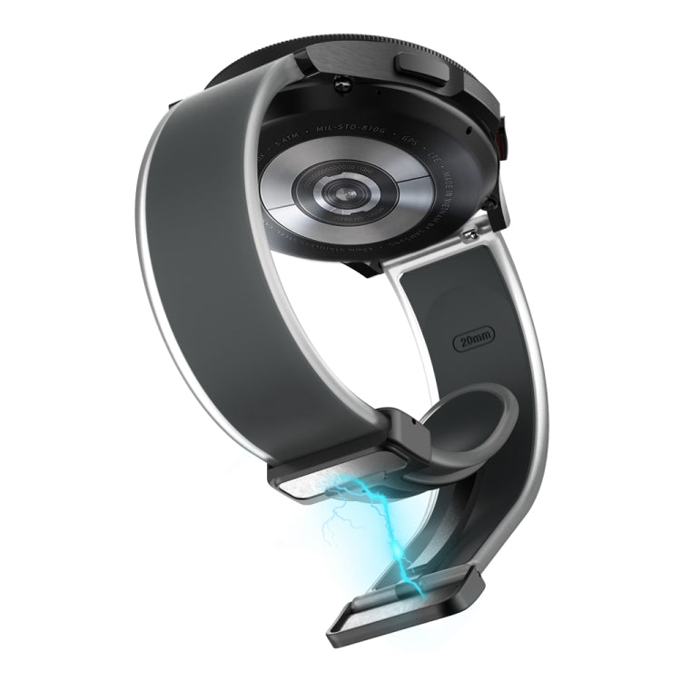 For Samsung Galaxy Watch6 / 5 / 4 Translucent Magnetic Black Buckle Silicone Watch Band(Space Grey) - free shipping - PMc TechLife - Order now!