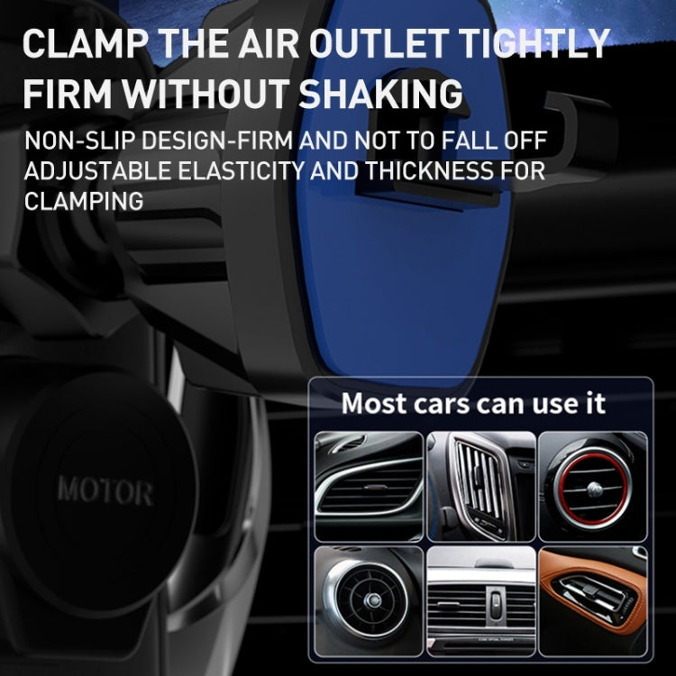 G10 Infrared lnduction Wireless Fast Charging Air Outlet Car Holder(Silver) - Wireless Charger Holders by PMC Jewellery | Online Shopping South Africa | PMC Jewellery | Buy Now Pay Later Mobicred