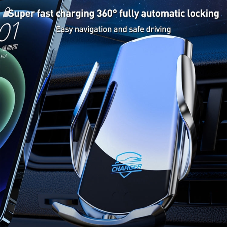 Q3S Infrared lnduction Wireless Fast Charging Air Outlet Car Holder(Silver) - Wireless Charger Holders by PMC TechLife | Online Shopping South Africa | PMC TechLife | Buy Now Pay Later Mobicred