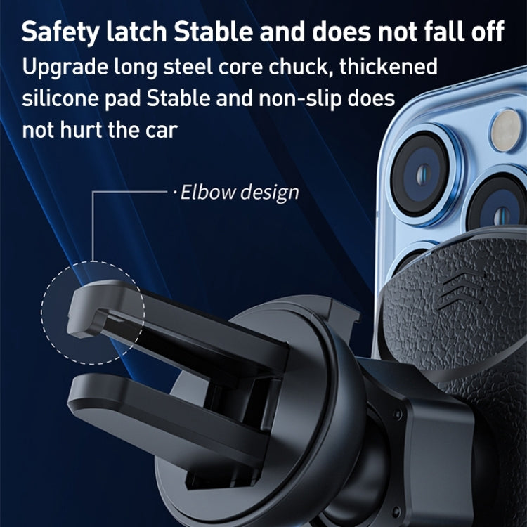 Q3S Infrared lnduction Wireless Fast Charging Air Outlet Car Holder(Silver) - Wireless Charger Holders by PMC TechLife | Online Shopping South Africa | PMC TechLife | Buy Now Pay Later Mobicred