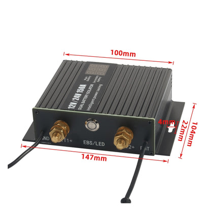 A8678 80-150A 12V Car Yacht RV Smart Dual Battery Isolation Controller - Relays by PMC Jewellery | Online Shopping South Africa | PMC Jewellery | Buy Now Pay Later Mobicred