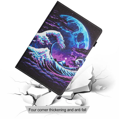 For iPad Pro 11 2024 Colored Drawing Stitching Leather Tablet Smart Case(Sea Wave) - iPad Pro 11 2024 Cases by PMC Jewellery | Online Shopping South Africa | PMC Jewellery | Buy Now Pay Later Mobicred