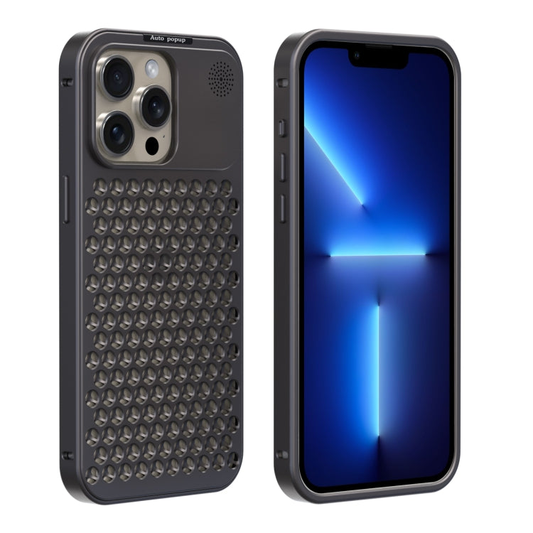 For iPhone 13 Pro Max R-JUST RJ58 Aromatherapy Metal Cooling Phone Case(Grey) - iPhone 13 Pro Max Cases by R-JUST | Online Shopping South Africa | PMC Jewellery