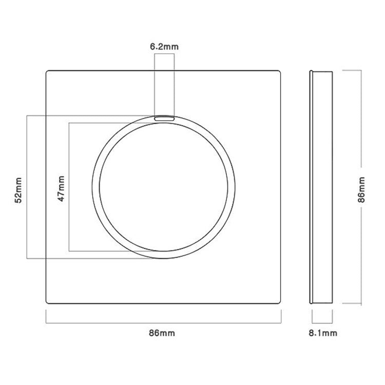 86mm Gray Aluminum Wire Drawing LED Switch Panel, Style:Triple Billing Control - Switch by PMC Jewellery | Online Shopping South Africa | PMC Jewellery | Buy Now Pay Later Mobicred