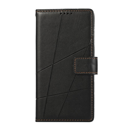 For Google Pixel 9 PU Genuine Leather Texture Embossed Line Phone Case(Black) - Google Cases by PMC Jewellery | Online Shopping South Africa | PMC Jewellery | Buy Now Pay Later Mobicred