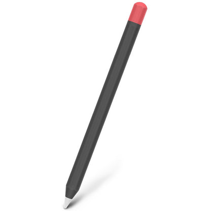 For Apple Pencil 2 Stylus Touch Pen Split Contrast Color Silicone Protective Case(Classic Red and Black) - Pencil Accessories by PMC Jewellery | Online Shopping South Africa | PMC Jewellery | Buy Now Pay Later Mobicred