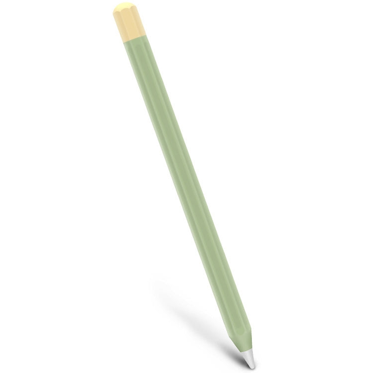 For Apple Pencil 2 Stylus Touch Pen Split Contrast Color Silicone Protective Case(Lemon Avocado) - Pencil Accessories by PMC Jewellery | Online Shopping South Africa | PMC Jewellery | Buy Now Pay Later Mobicred