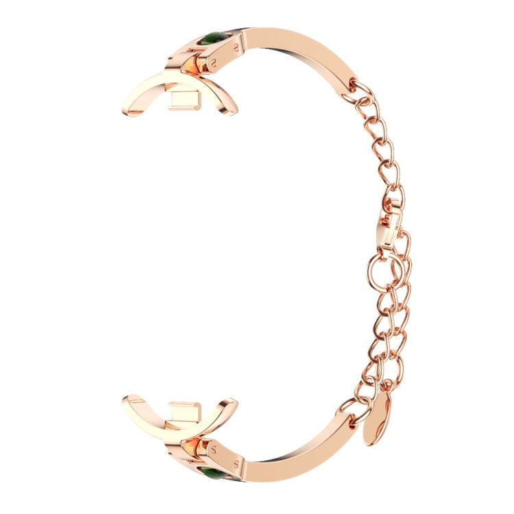 For Xiaomi Smart Band 10 / 9 / 8 Mijobs Ruyi Beauty Bracelet Watch Band(Rose Gold Green) - free shipping - PMC TechLife - Order now!