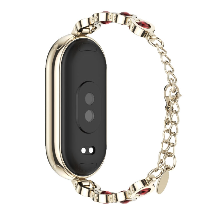 For Xiaomi Smart Band 10 / 9 / 8 Mijobs Mermaid Beauty Bracelet Watch Band(Light Gold Red) - free shipping - PMC TechLife - Order now!
