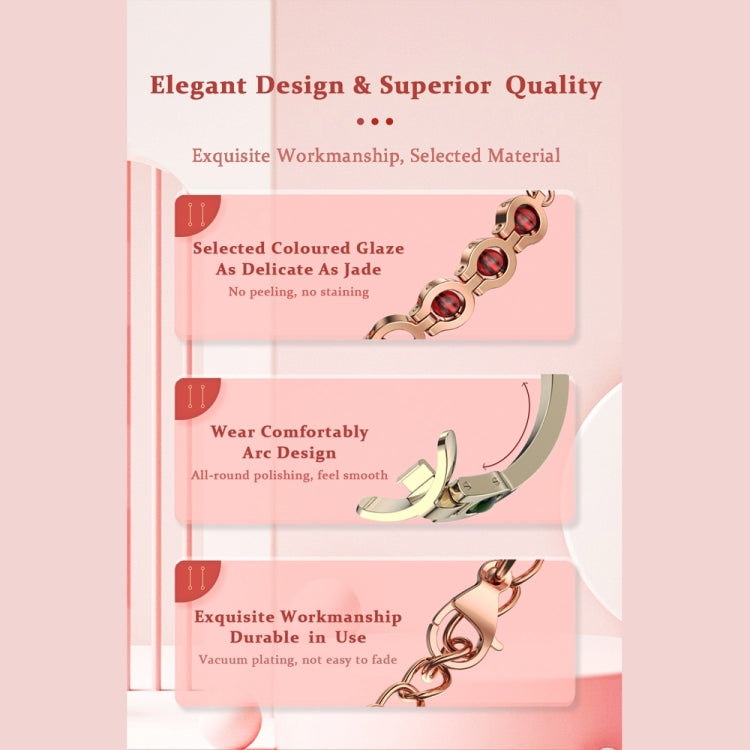 For Xiaomi Smart Band 10 / 9 / 8 Mijobs Mermaid Beauty Bracelet Watch Band(Light Gold Red) - free shipping - PMC TechLife - Order now!