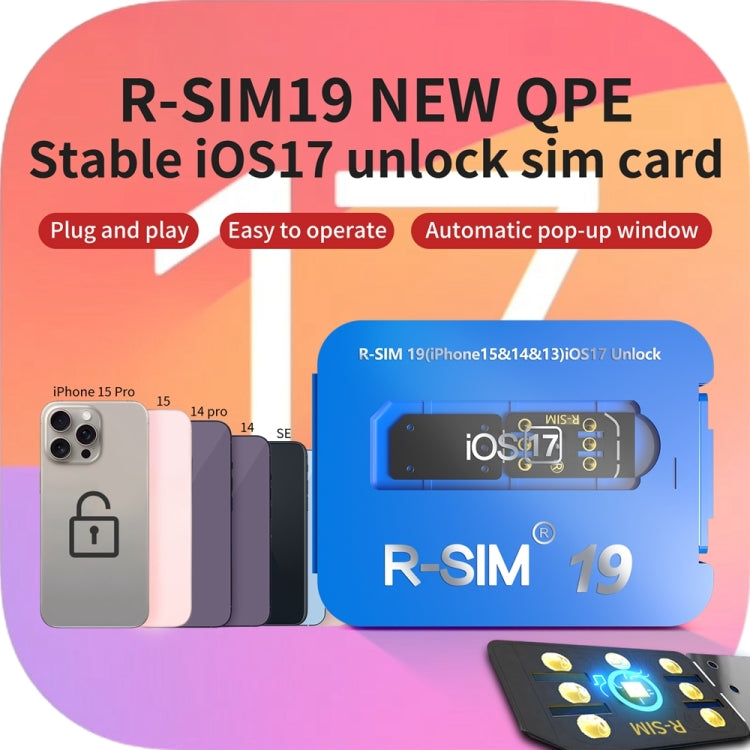 R-SIM 19 Turns Locked Phone Into Unlocked iOS17 System Universal 5G Unlocking Card - Unlock SIM Card by PMC Jewellery | Online Shopping South Africa | PMC Jewellery