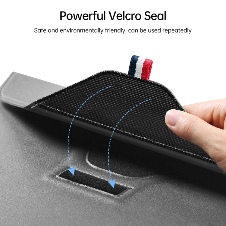For 15.4/15.6/16.1 inch Envelope Holder Laptop Sleeve Bag with Accessories Bag(Grey) - Other by PMC Jewellery | Online Shopping South Africa | PMC Jewellery | Buy Now Pay Later Mobicred
