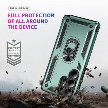 For Samsung Galaxy S25 Ultra 5G Shockproof TPU + PC Phone Case(Dark Green) - Galaxy S25 Ultra 5G Cases by PMC Jewellery | Online Shopping South Africa | PMC Jewellery | Buy Now Pay Later Mobicred