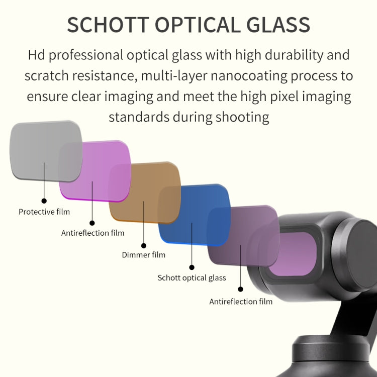 For DJI OSMO Pocket 3 JSR CB Series Camera Lens Filter, Filter:ND256 - Lens Accessories by JSR | Online Shopping South Africa | PMC TechLife | Buy Now Pay Later Mobicred