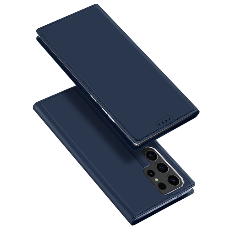 For Samsung Galaxy S24 Ultra 5G DUX DUCIS Skin Pro Series Flip Leather Phone Case(Blue) - Galaxy S24 Ultra 5G Cases by DUX DUCIS | Online Shopping South Africa | PMC Jewellery | Buy Now Pay Later Mobicred