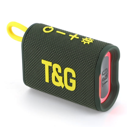 T&G TG396 Outdoor Portable Ambient RGB Light IPX7 Waterproof Bluetooth Speaker(Army Green) - Waterproof Speaker by T&G | Online Shopping South Africa | PMC Jewellery | Buy Now Pay Later Mobicred