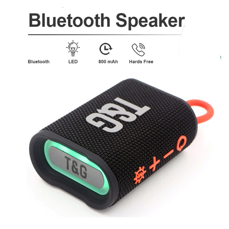 T&G TG396 Outdoor Portable Ambient RGB Light IPX7 Waterproof Bluetooth Speaker(Blue) - free shipping - PMC Jewellery - Order now!