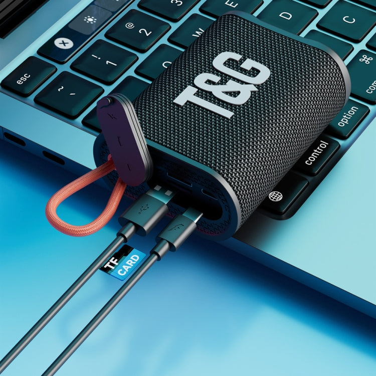 T&G TG396 Outdoor Portable Ambient RGB Light IPX7 Waterproof Bluetooth Speaker(Blue) - free shipping - PMC Jewellery - Order now!