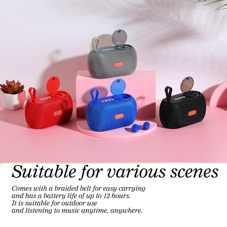 T&G TG810 2 in 1 Portable Outdoor Speaker + Mini Wireless Bluetooth Earphone(Black) - free shipping - PMC Jewellery - Order now!