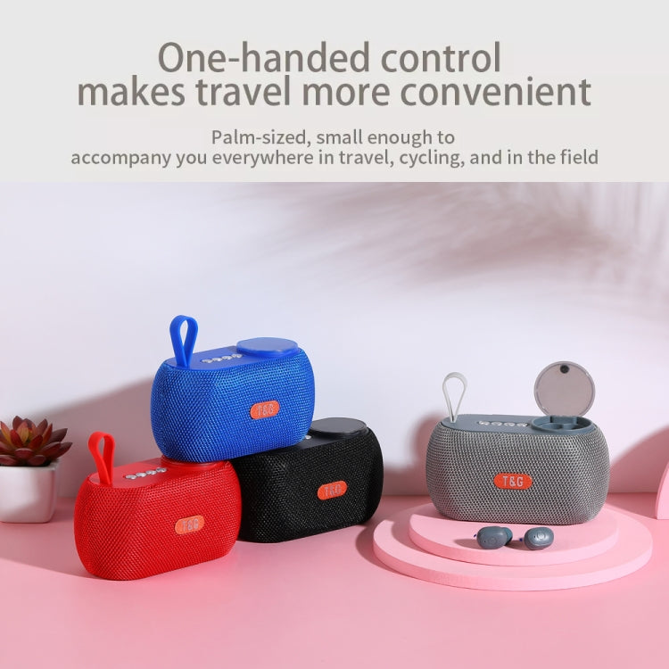 T&G TG810 2 in 1 Portable Outdoor Speaker + Mini Wireless Bluetooth Earphone(Black) - free shipping - PMC Jewellery - Order now!