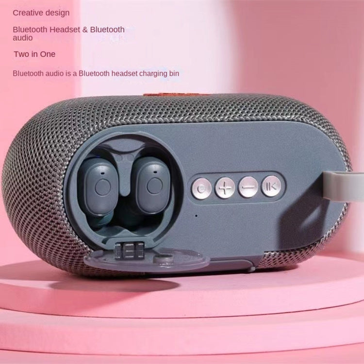 T&G TG810 2 in 1 Portable Outdoor Speaker + Mini Wireless Bluetooth Earphone(Black) - free shipping - PMC Jewellery - Order now!