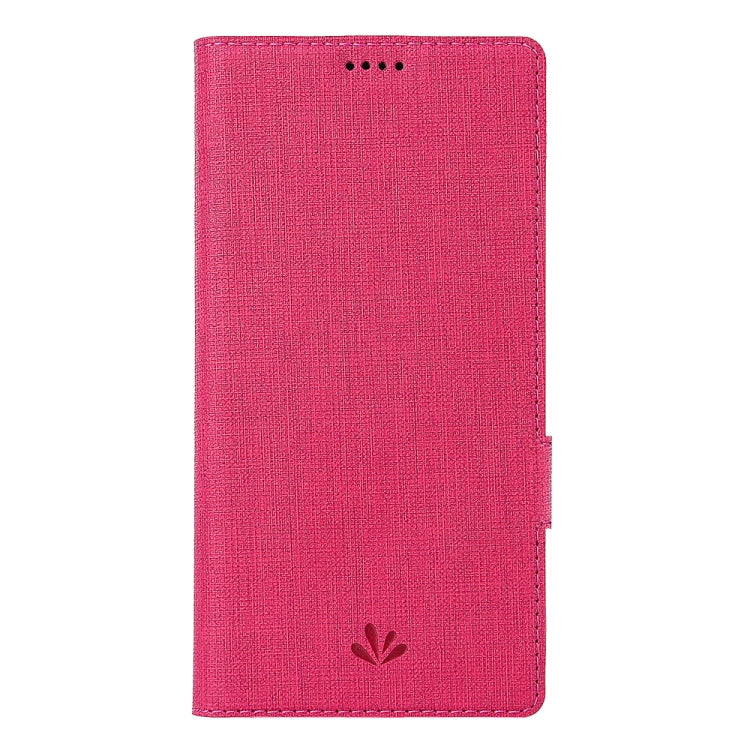 For LG Stylo 6 ViLi Side Button Magnetic Suction Type Shockproof TPU + PU Horizontal Flip Protective Case with Card Slot & Holder & Wallet(Rose Red) - LG by ViLi | Online Shopping South Africa | PMC Jewellery | Buy Now Pay Later Mobicred