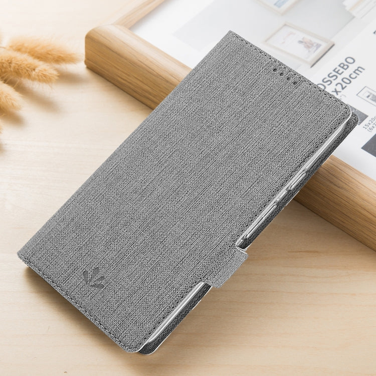 For LG Stylo 6 ViLi Side Button Magnetic Suction Type Shockproof TPU + PU Horizontal Flip Protective Case with Card Slot & Holder & Wallet(Grey) - LG by ViLi | Online Shopping South Africa | PMC Jewellery | Buy Now Pay Later Mobicred