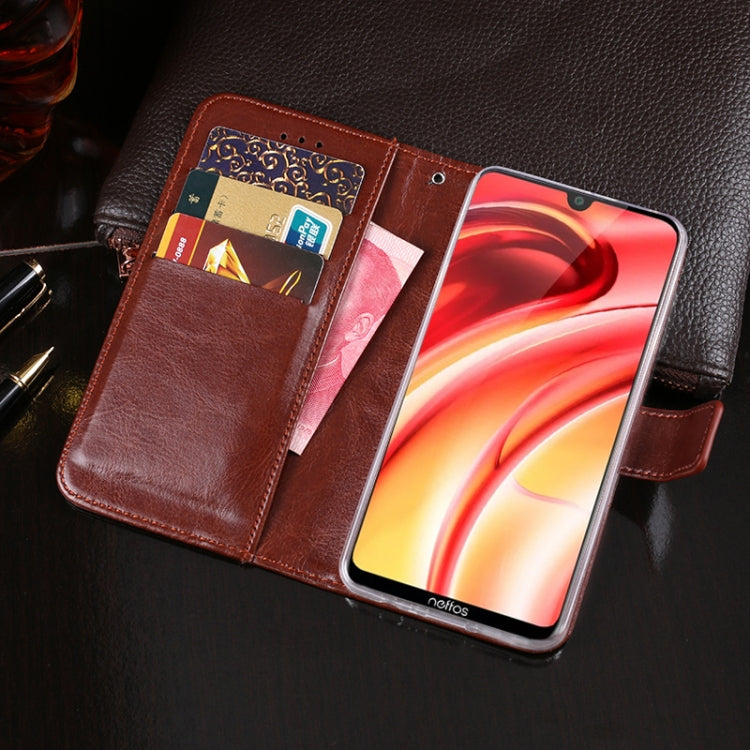 For TP-Link Neffos C9s idewei Crazy Horse Texture Horizontal Flip Leather Case with Holder & Card Slots & Wallet(Rose Red) - More Brand by idewei | Online Shopping South Africa | PMC Jewellery | Buy Now Pay Later Mobicred