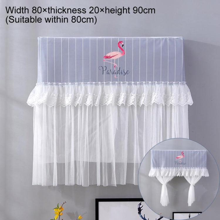 Do Not Take Dust-proof And Anti Direct Blowing Simple Wind Hanging Machine Air Conditioner Moon Cover, Size:Width 80 �� Thickness 20 �� Height 90cm(Striped Flamingo) - free shipping - PMC TechLife - Order now!