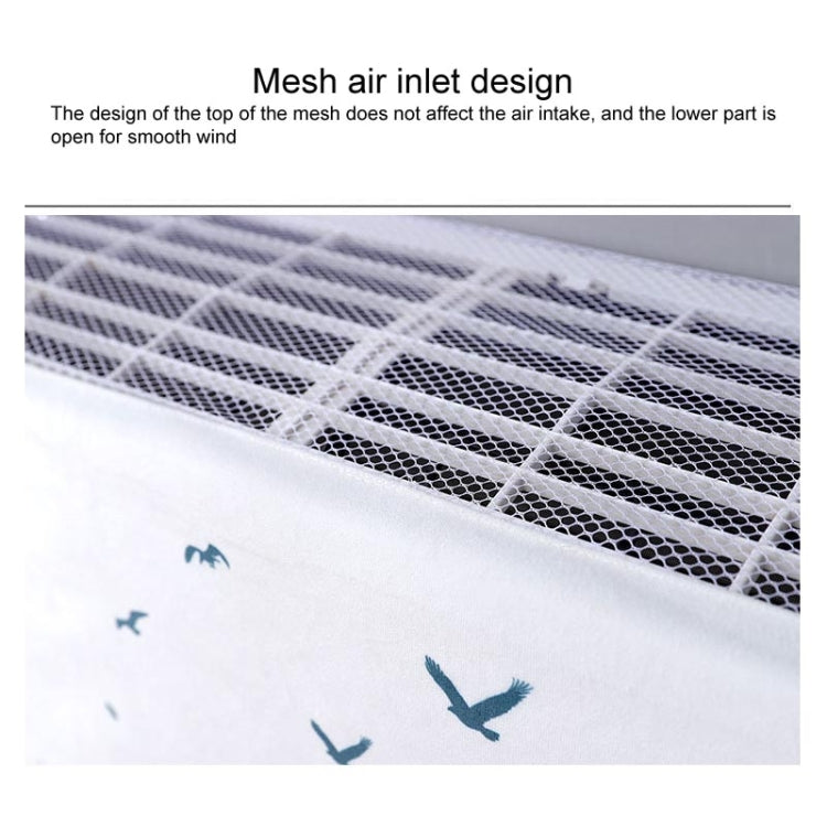 Do Not Take Dust-proof And Anti Direct Blowing Simple Wind Hanging Machine Air Conditioner Moon Cover, Size:Width 86 × Thickness 20 × Height 90cm(Round Leaf) - Dust Covers by PMC Jewellery | Online Shopping South Africa | PMC Jewellery | Buy Now Pay Later Mobicred