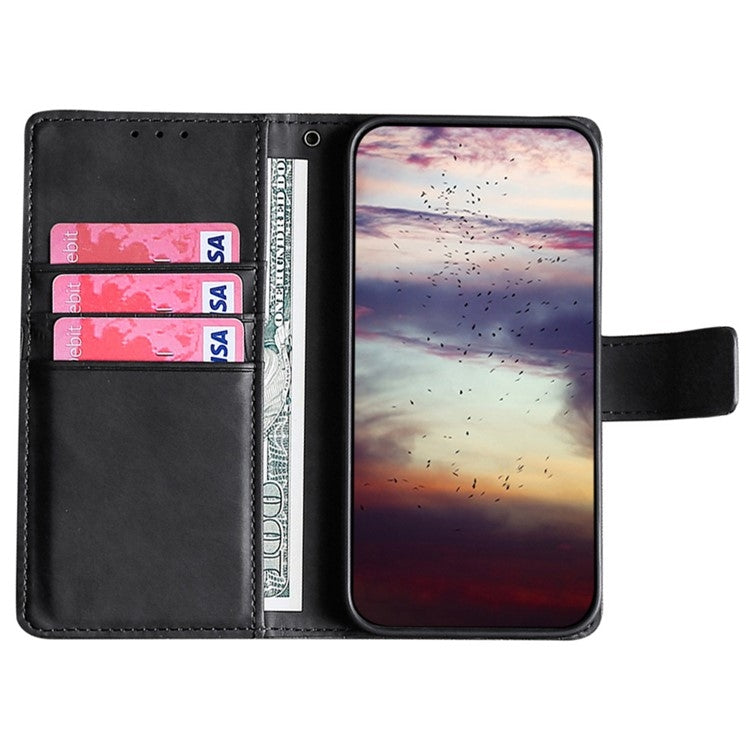 For Motorola Edge 5G 2024 Skin Feel Magnetic Leather Phone Case(Black) - Motorola Cases by PMC Jewellery | Online Shopping South Africa | PMC Jewellery | Buy Now Pay Later Mobicred