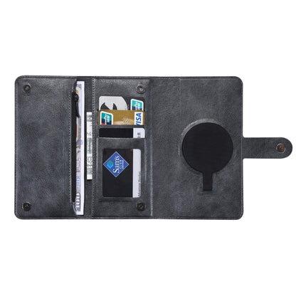 For iPhone 15 ViLi GV Series MagSafe Magnetic Zipper Leather Phone Case(Black) - iPhone 15 Cases by ViLi | Online Shopping South Africa | PMC Jewellery | Buy Now Pay Later Mobicred