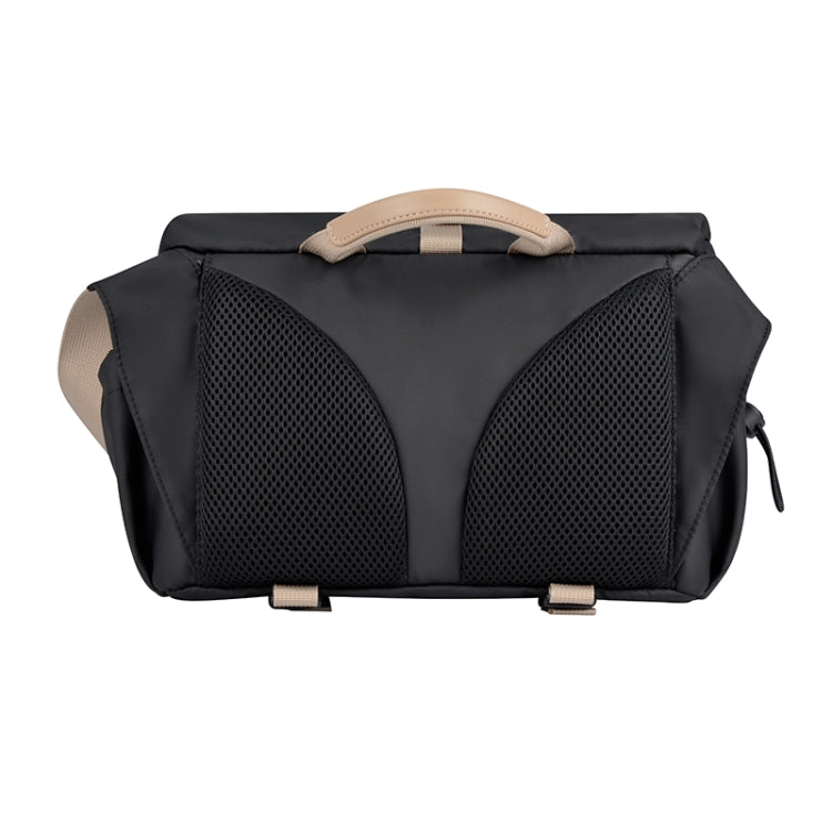 Cwatcun D90 Contrast Color Single Shoulder Camera Bag Outdoor Camera Bag Professional Crossbody Handbag, Size:27 x 17 x 18.5cm Medium(Black) - free shipping - PMC TechLife - Order now!