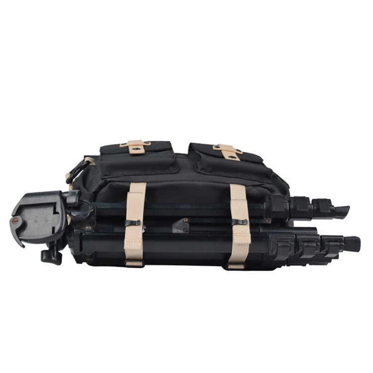 Cwatcun D90 Contrast Color Single Shoulder Camera Bag Outdoor Camera Bag Professional Crossbody Handbag, Size:27 x 17 x 18.5cm Medium(Black) - free shipping - PMC TechLife - Order now!