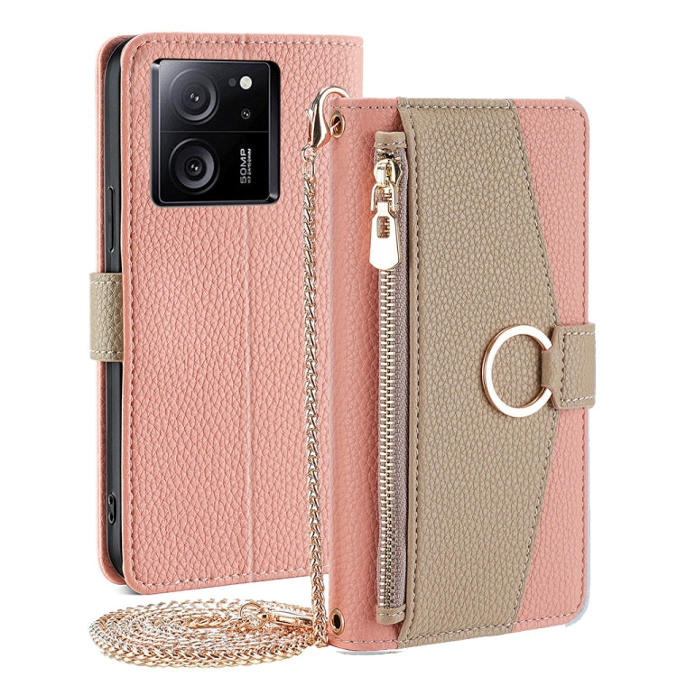 For Xiaomi Redmi K60 Ultra Crossbody Litchi Texture Leather Phone Case(Pink) - Redmi K60 Ultra Cases by PMC Jewellery | Online Shopping South Africa | PMC Jewellery | Buy Now Pay Later Mobicred