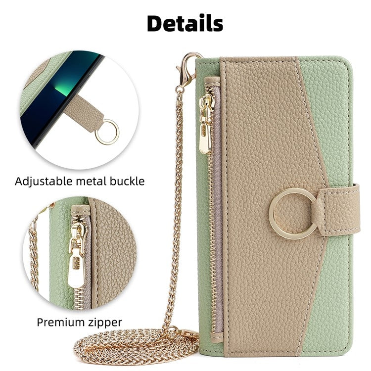 For Samsung Galaxy S24 Ultra 5G Crossbody Litchi Texture Leather Phone Case(Green) - Galaxy S24 Ultra 5G Cases by PMC Jewellery | Online Shopping South Africa | PMC Jewellery | Buy Now Pay Later Mobicred