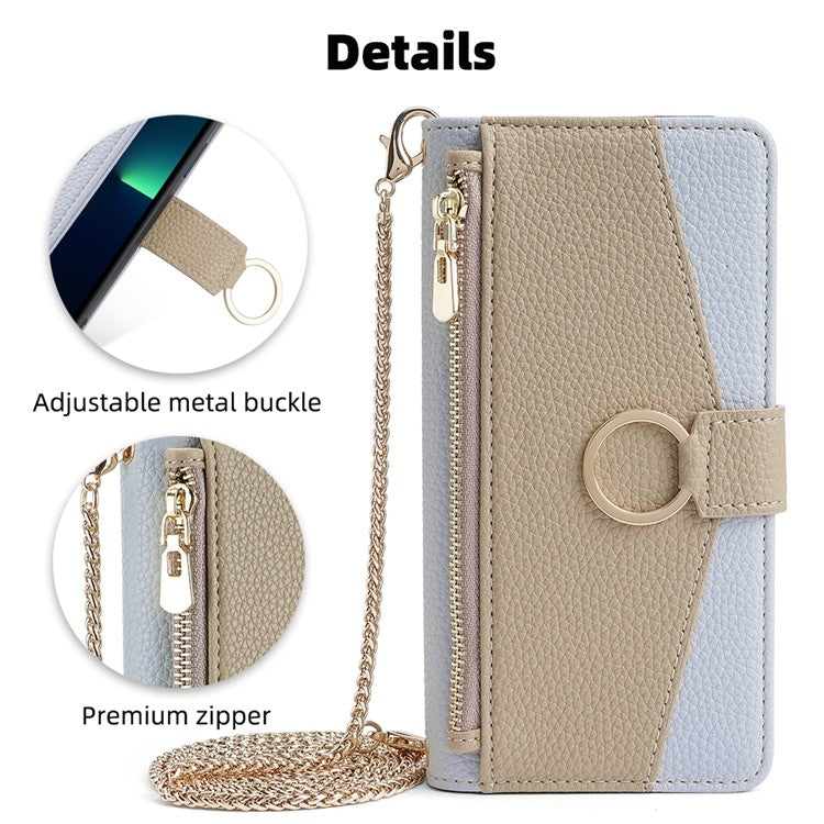 For Sony Xperia 5 V Crossbody Litchi Texture Leather Phone Case(Blue) - Sony Cases by PMC TechLife | Online Shopping South Africa | PMC TechLife | Buy Now Pay Later Mobicred