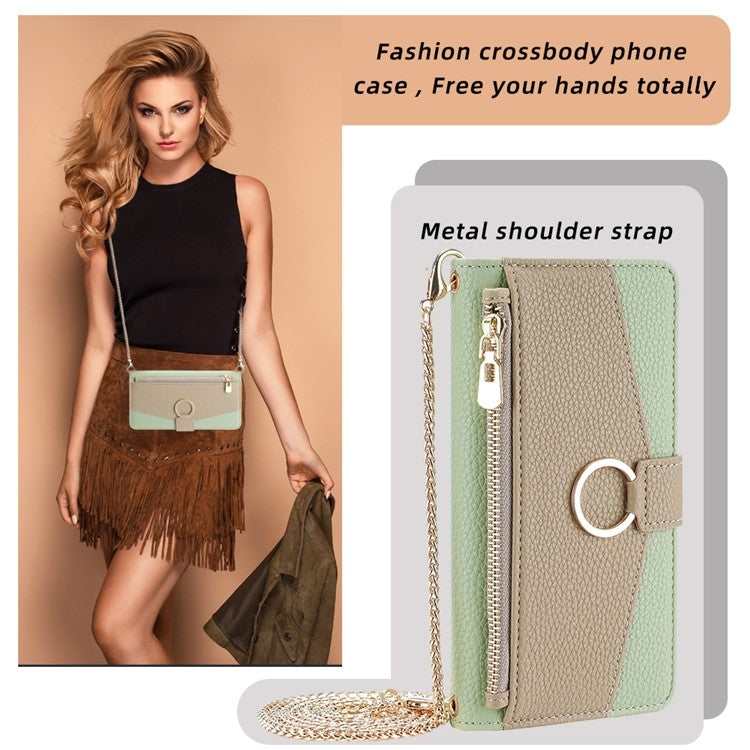 For Sony Xperia 5 V Crossbody Litchi Texture Leather Phone Case(Green) - Sony Cases by PMC TechLife | Online Shopping South Africa | PMC TechLife | Buy Now Pay Later Mobicred