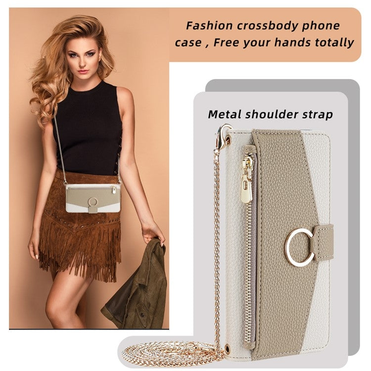 For Sony Xperia 5 V Crossbody Litchi Texture Leather Phone Case(White) - Sony Cases by PMC TechLife | Online Shopping South Africa | PMC TechLife | Buy Now Pay Later Mobicred
