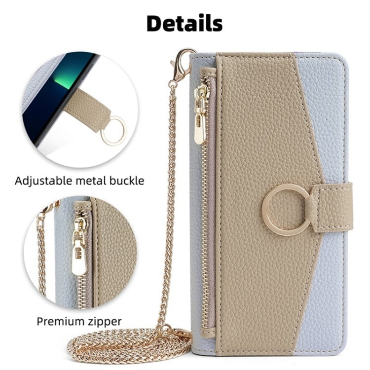 For Sony Xperia 10 V Crossbody Litchi Texture Leather Phone Case(Blue) - Sony Cases by PMC TechLife | Online Shopping South Africa | PMC TechLife | Buy Now Pay Later Mobicred