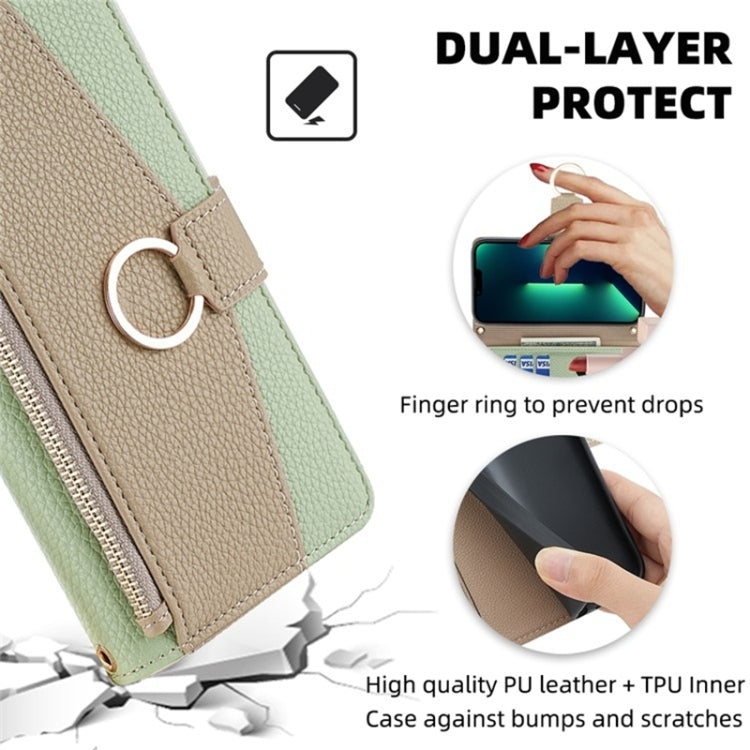 For Sony Xperia 10 V Crossbody Litchi Texture Leather Phone Case(Green) - Sony Cases by PMC TechLife | Online Shopping South Africa | PMC TechLife | Buy Now Pay Later Mobicred