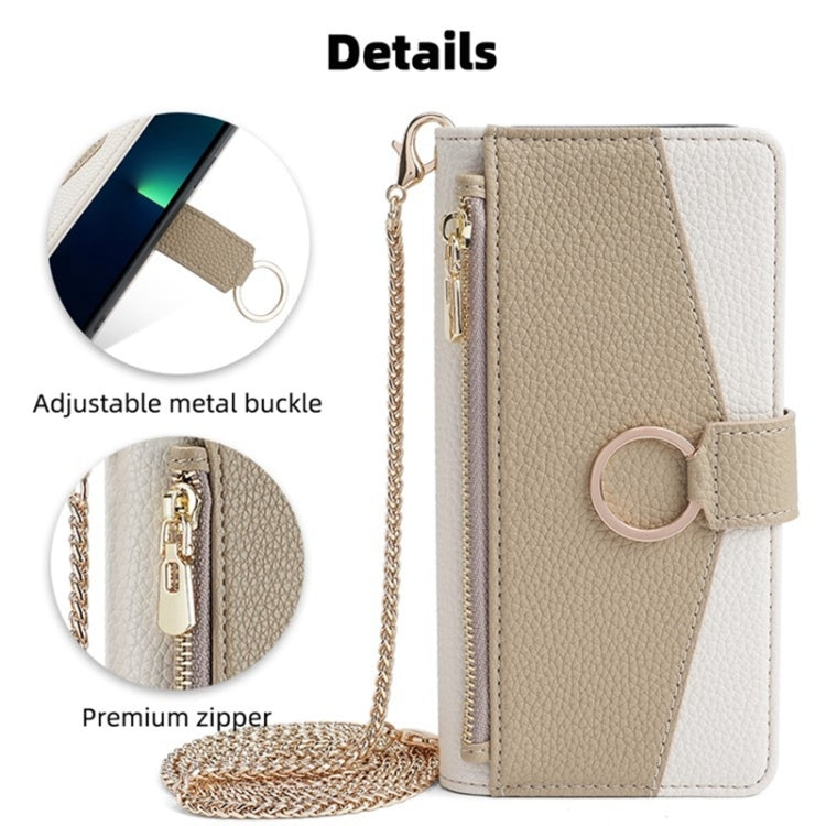 For Sony Xperia 10 V Crossbody Litchi Texture Leather Phone Case(White) - Sony Cases by PMC TechLife | Online Shopping South Africa | PMC TechLife | Buy Now Pay Later Mobicred