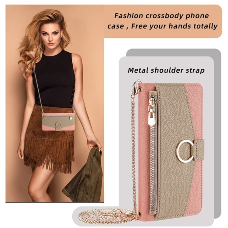 For Sony Xperia 5 IV Crossbody Litchi Texture Leather Phone Case(Pink) - Sony Cases by PMC TechLife | Online Shopping South Africa | PMC TechLife | Buy Now Pay Later Mobicred