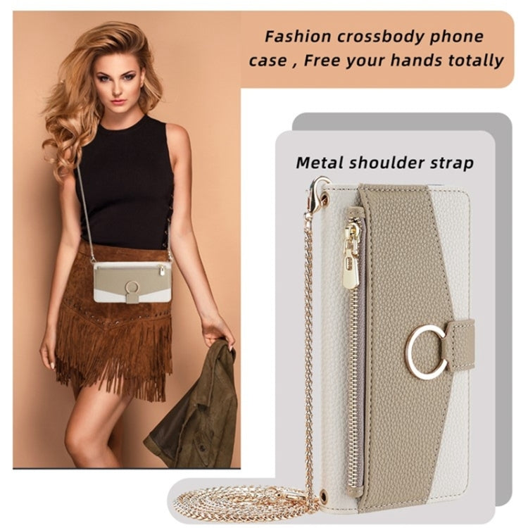 For Sony Xperia 5 IV Crossbody Litchi Texture Leather Phone Case(White) - Sony Cases by PMC TechLife | Online Shopping South Africa | PMC TechLife | Buy Now Pay Later Mobicred