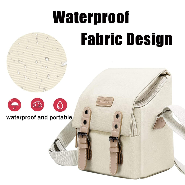 Cwatcun N1 Retro Multifunctional Canvas Waterproof Digital Camera Photography Bag, Size:22.5 x 14.5 x 27cm Coffee - free shipping - PMC TechLife - Order now!
