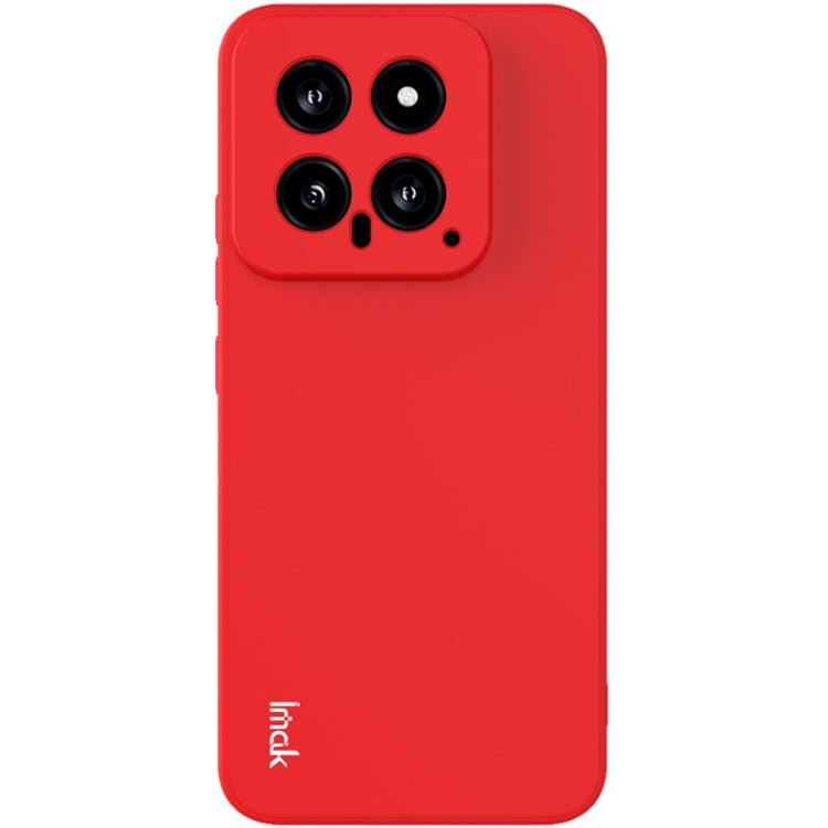 For Xiaomi 14 5G imak UC-4 Series Straight Edge TPU Phone Case(Red) - 14 Cases by imak | Online Shopping South Africa | PMC Jewellery | Buy Now Pay Later Mobicred